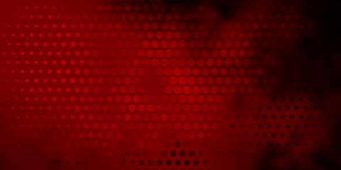 Dark Red vector pattern with spheres.