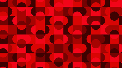 red geometric pattern, seamless wallpaper