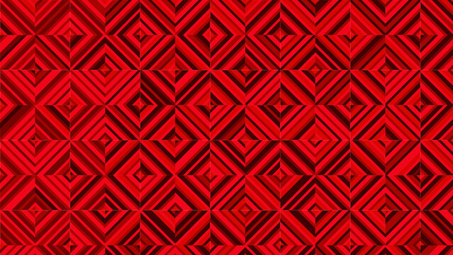 Red Geometric Pattern, Seamless Wallpaper