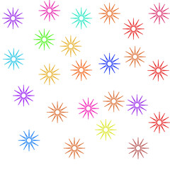 Vector line flowers square for footage background wallpaper and seamless artwork illustration texture of art graphic design isolated flat trendy design for fabric cotton beautiful pattern colorful
