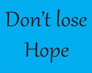 Hope vector illustration image clipart