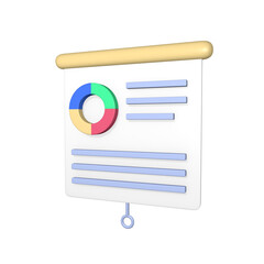 3d business presentation icon