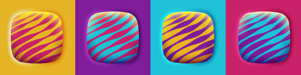 light curve overlapped geometric squares shape blue abstract tech background Digital technology innovation future banner