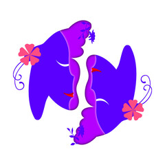 Vector Beauty Faces clipart