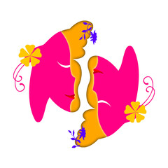 Vector Beauty Faces clipart