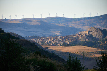 Sperlinga village in the Nebrodi mountains of central Sicily