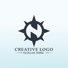 crypto hedge fund compass letter N logo