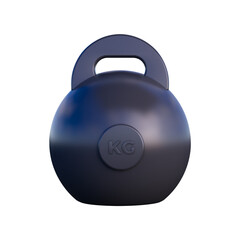 3d kettlebell icon transparent background