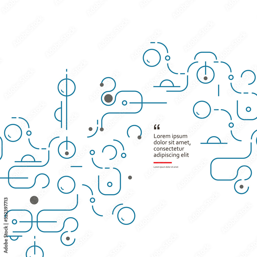 Poster Geometry technology connect. Abstract poster design. Vector objects shapes. Figures minimalist modern decoration. Background for web and branding and patterns