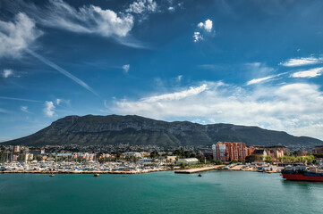 Fototapeta premium Port of the city of Denia, province of Alicante, Spain.