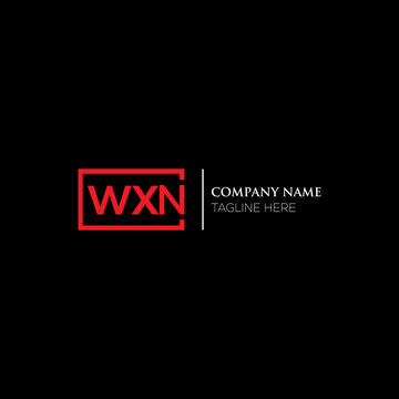 WXN logo monogram isolated on circle element design template, WXN letter logo design on black background. WXN creative initials letter logo concept. WXN letter design.
