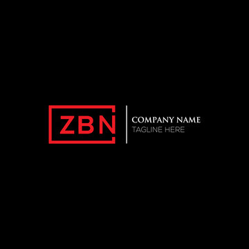 ZBN logo monogram isolated on circle element design template, ZBN letter logo design on black background. ZBN creative initials letter logo concept. ZBN letter design.
