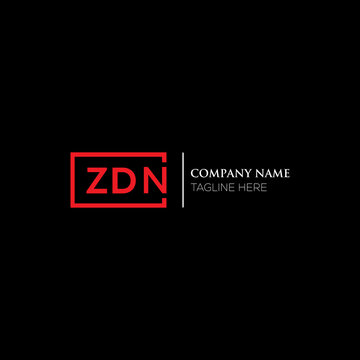 ZDN logo monogram isolated on circle element design template, ZDN letter logo design on black background. ZDN creative initials letter logo concept. ZDN letter design.
