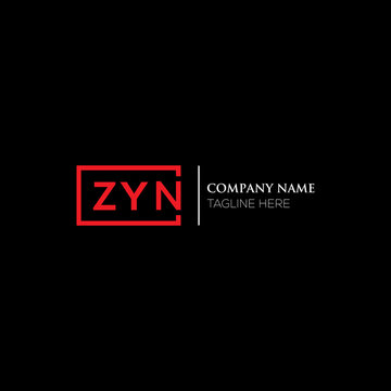ZYN logo monogram isolated on circle element design template, ZYN letter logo design on black background. ZYN creative initials letter logo concept. ZYN letter design.
