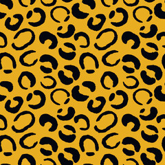 Abstract modern leopard seamless pattern. Animals trendy background. Color decorative vector stock illustration for print, card, postcard, fabric, textile. Modern ornament of stylized skin