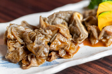 牛ホルモンの焼きセンマイ