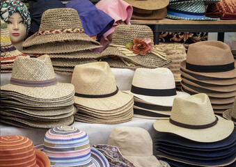 vintage straw summer hats for men and women