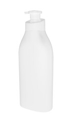 cream pump bottle on transparent background png file