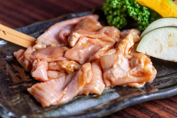 豚ホルモンのミノ