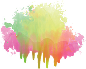 Fototapeta premium watercolor stains colorful