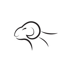 sheep icon. vector illustration