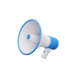 megaphone isolated on white 3d