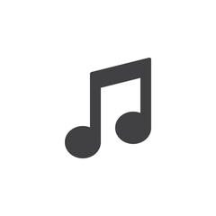 Music note vector icon