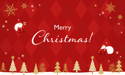 Naklejka premium Vector illustration background for Christmas card.