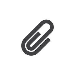Paper clip vector icon
