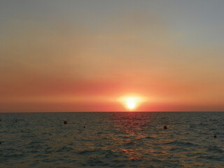 Fototapeta premium sunset over the sea