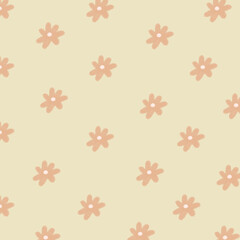Simple cute flower pattern, pink pastels