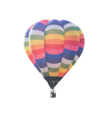 Deurstickers Hete luchtballon geïsoleerd © littlestocker