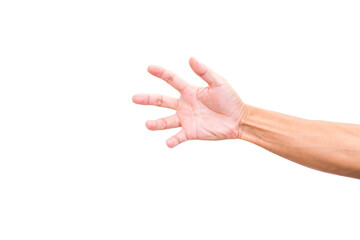 Man hand isolated