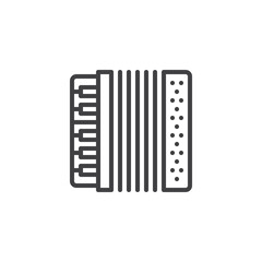Accordion line icon