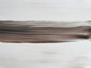  Modern contemporary art paint. Beige and white landscape.