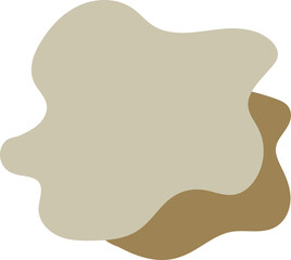 Group of organic Blob Shape with geometric line, minimalist element