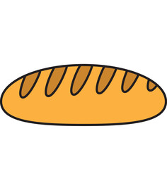 Loaf of bread. Bread icon for poster. Bakery.