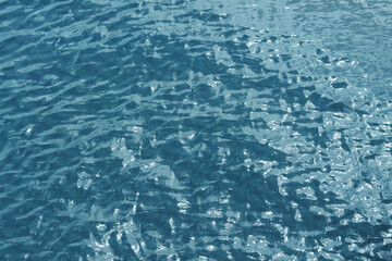 Beautiful sea water surface with ripples as background