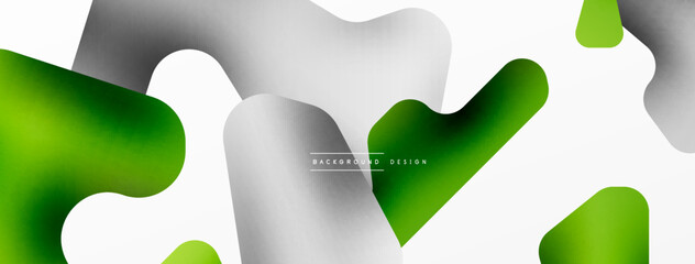 Colorful bright abstract shapes composition. Digital web futuristic template for wallpaper, banner, background, card, book Illustration, landing page