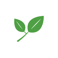 Logos of green Tree leaf ecology nature element vector