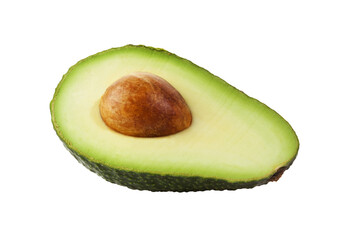 Half Avocado isolated with transparent background - 522414729