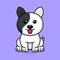 Vector illustration of a cute and adorable puppy