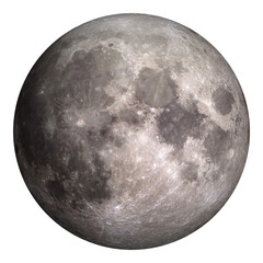 Full moon. Elements of this image furnished by NASA.