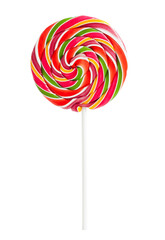 Colorful spiral Lollipop Isolated with transparent background