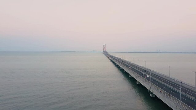 Suramadu Cable Suspension Bridge Surabaya Madura