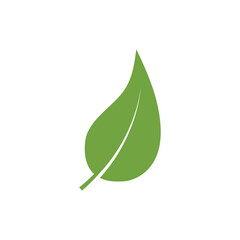 Logos of green Tree leaf ecology nature element vector