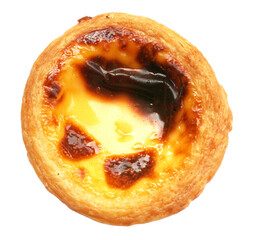 egg tart on transparent