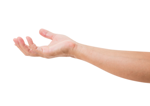 Man hand isolated
