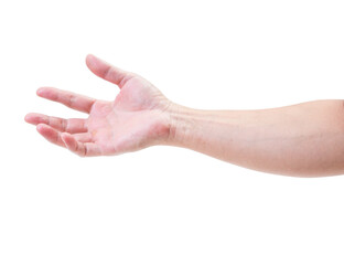 Man hand isolated