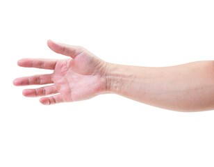 Man hand isolated